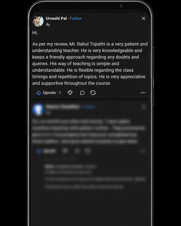Student screenshot review from Urvashi Pal